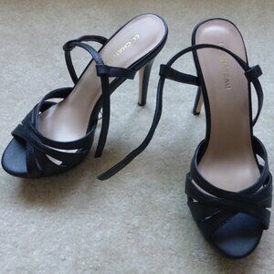 Le Chateau Black Strappy Heels